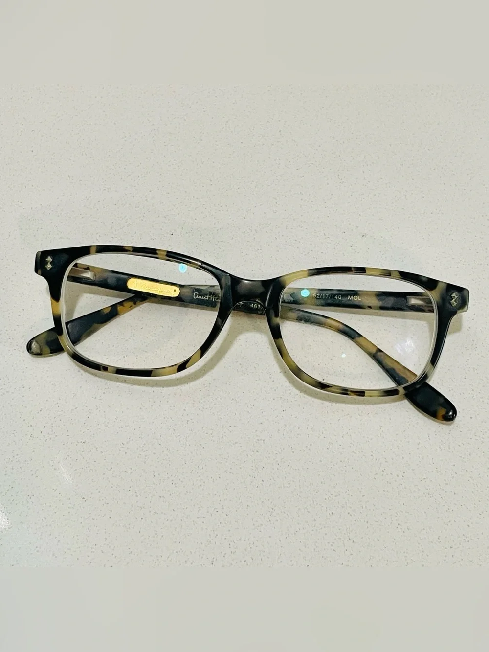 Hemingway Tortoiseshell Rectangle Eyeglass Frames (prescription lenses)